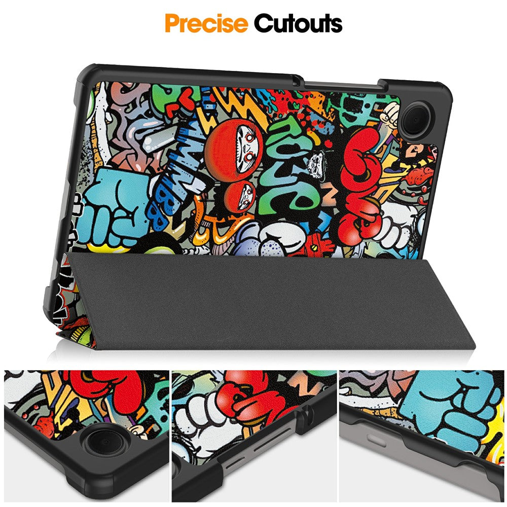 Etui til Samsung Galaxy Tab A11 / Tab A9, Techsuit, FoldPro Urban, Multifarvet