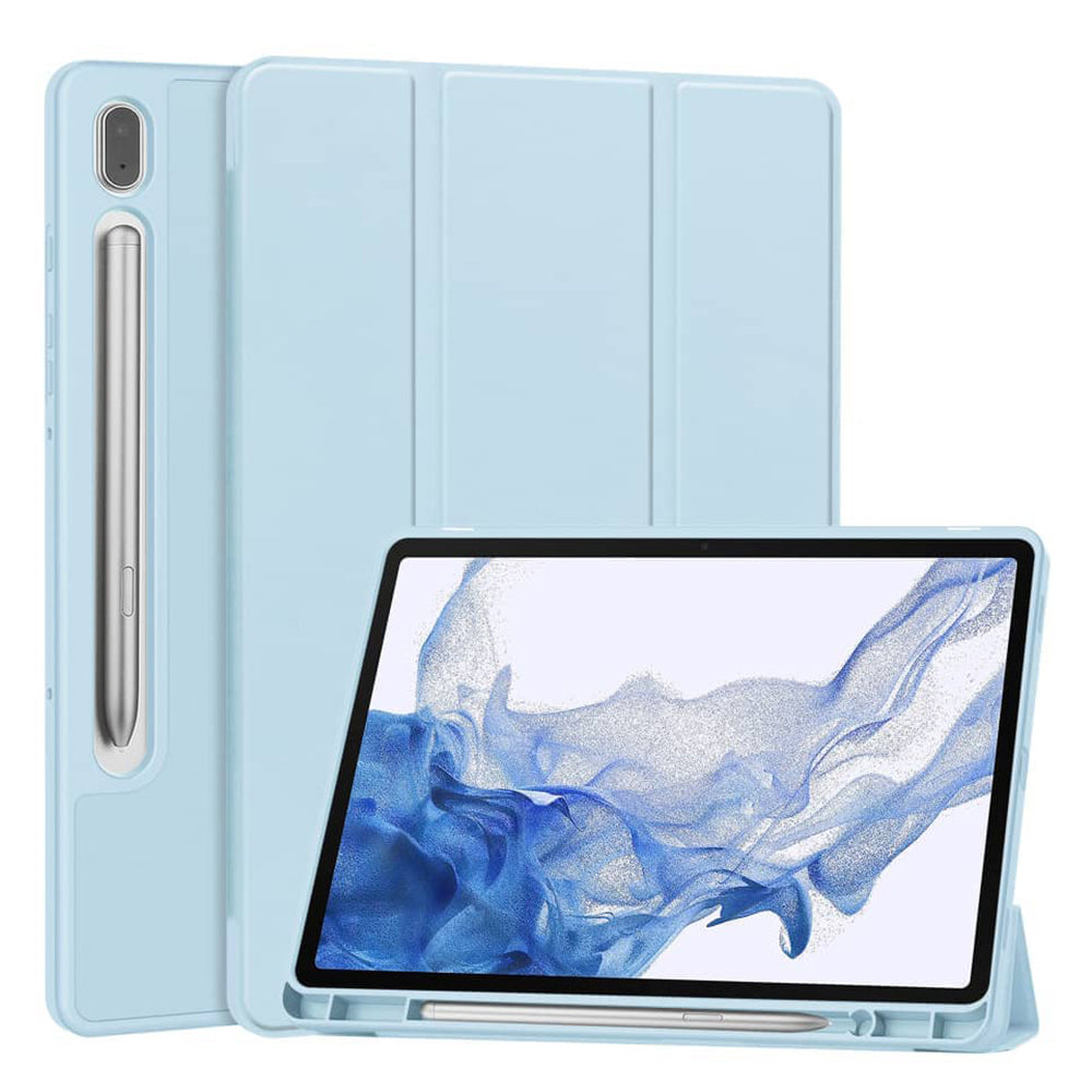 Etui til Samsung Galaxy Tab S11 Ultra, Techsuit, Flex Trifold, Blå
