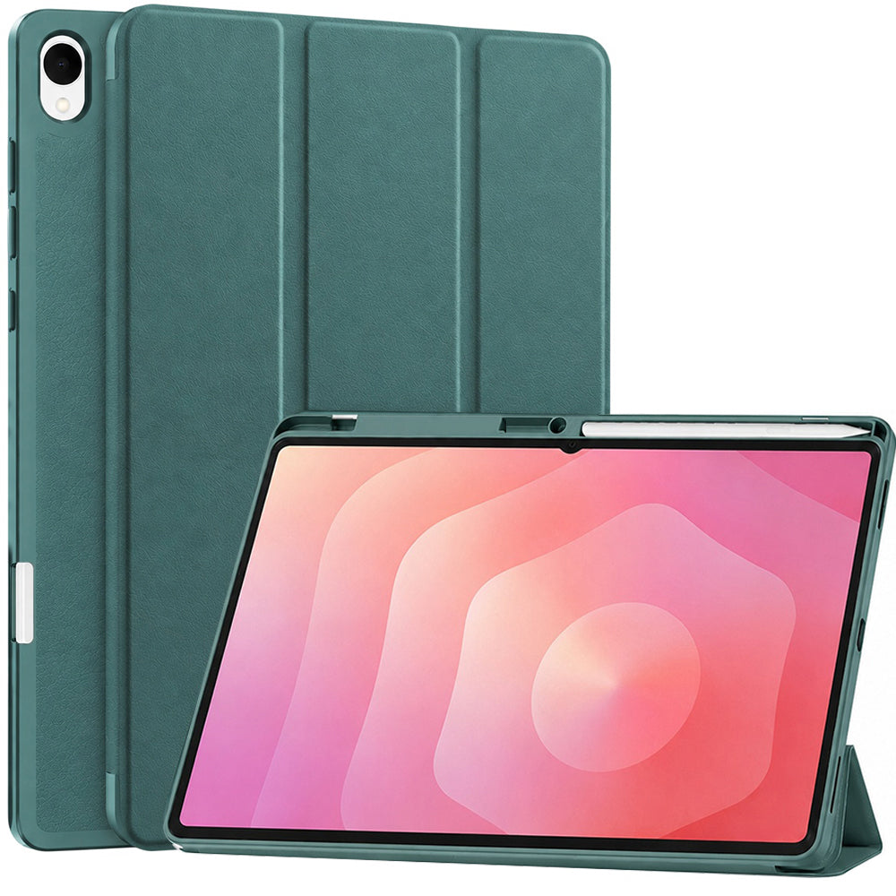 Case for Samsung Galaxy Tab S12 Plus, Techsuit, Flex Trifold, Green