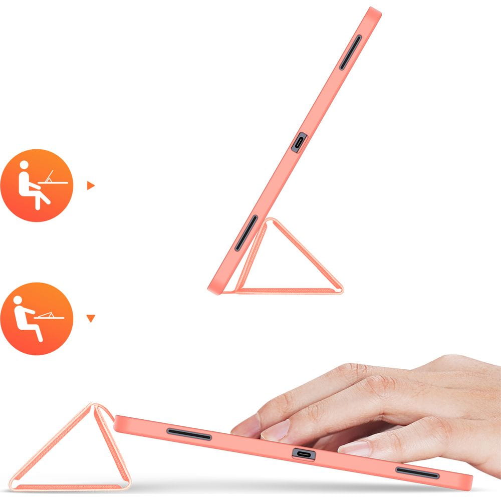 Etui til Samsung Galaxy Tab S12 Ultra / Tab S11 Ultra, DUX DUCIS, Domo med penneholder, lyserød