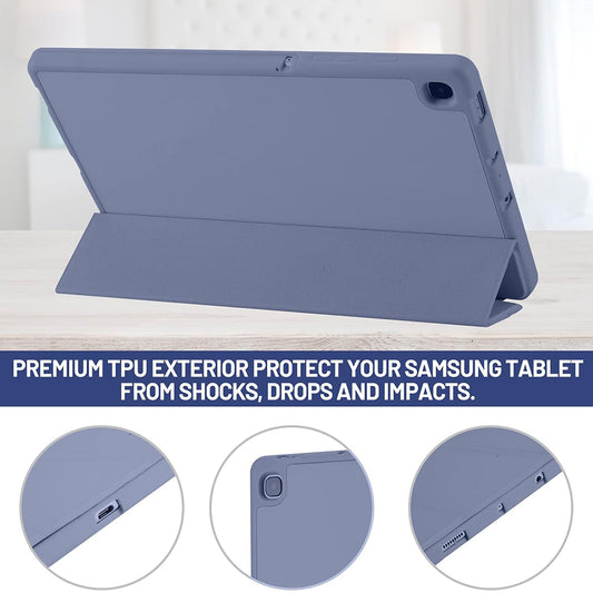 Cover til Samsung Galaxy Tab S6 Lite (2024) / Tab S6 Lite (2022) / Tab S6 Lite (2020), Techsuit, Flex Trifold, Lilla