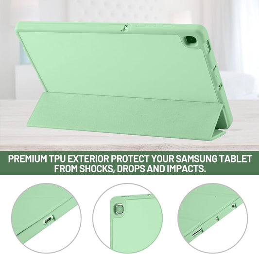 Cover til Samsung Galaxy Tab S6 Lite (2024) / Tab S6 Lite (2022) / Tab S6 Lite (2020), Techsuit, Flex Trifold, Grøn Matcha