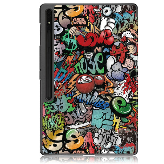 Cover til Samsung Galaxy Tab S8 Ultra, Techsuit, FoldPro Urban Vibe, Multifarvet