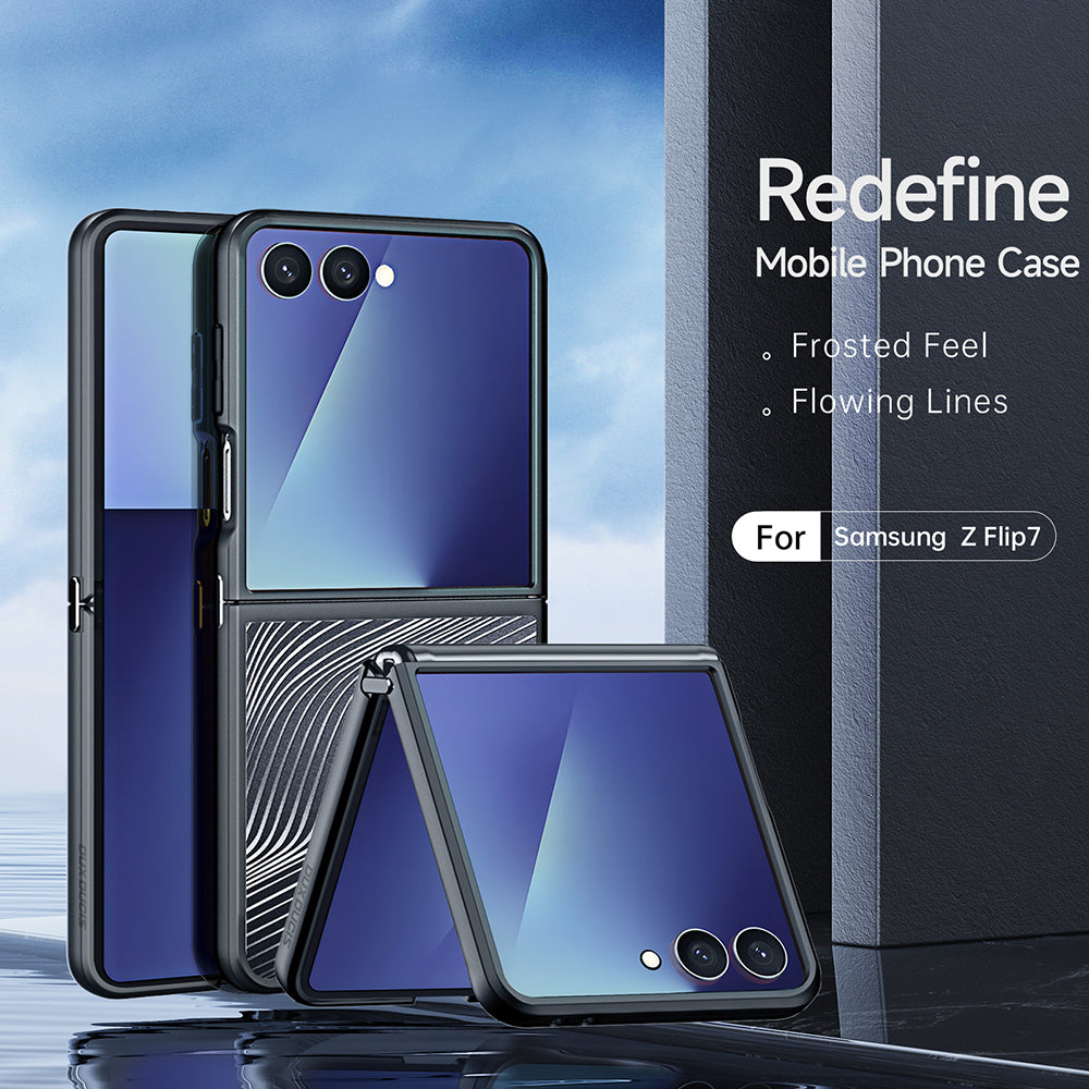Cover til Samsung Galaxy Z Flip7 F766, DUX DUCIS, Aimo, Sort