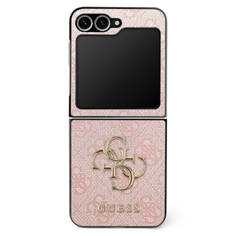 Etui til Samsung Galaxy Z Flip7 F766, Guess, 4G Metal Logo, Pink