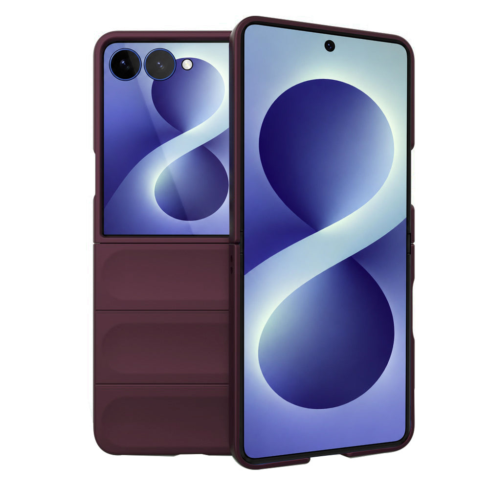 Cover til Samsung Galaxy Z Flip8 F776, Techsuit, Magic Shield, Vinrød