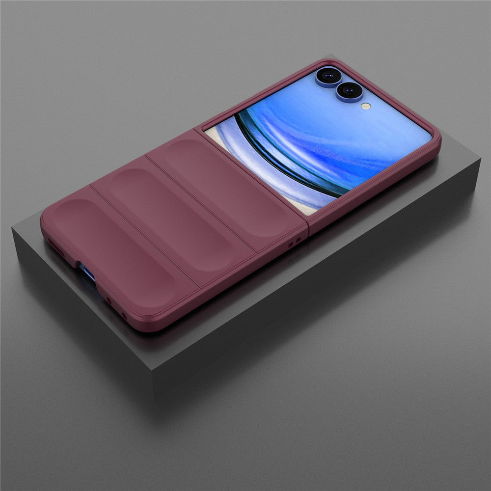 Cover til Samsung Galaxy Z Flip8 F776, Techsuit, Magic Shield, Vinrød