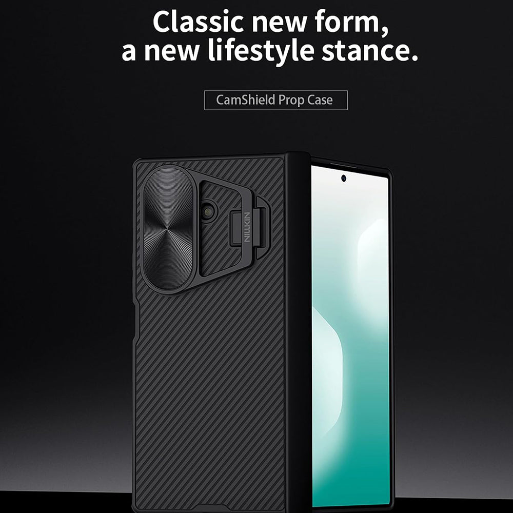 Cover til Samsung Galaxy Z Fold7 F966, Nillkin, CamShield Prop med metalobjektivdæksel, sort