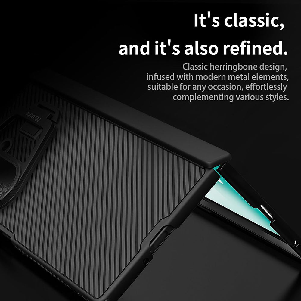 Cover til Samsung Galaxy Z Fold7 F966, Nillkin, CamShield Prop med metalobjektivdæksel, sort