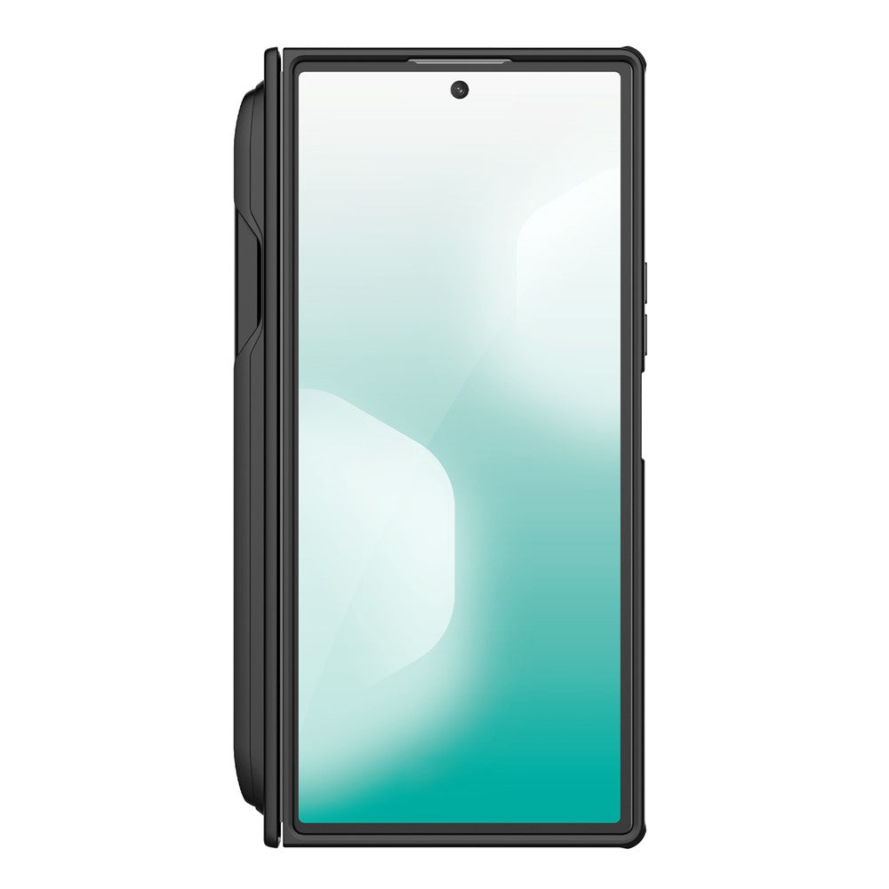 Cover til Samsung Galaxy Z Fold7 F966, Nillkin, Super Frosted Shield med penneholder, sort