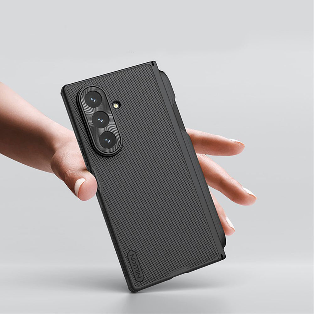 Cover til Samsung Galaxy Z Fold7 F966, Nillkin, Super Frosted Shield med penneholder, sort