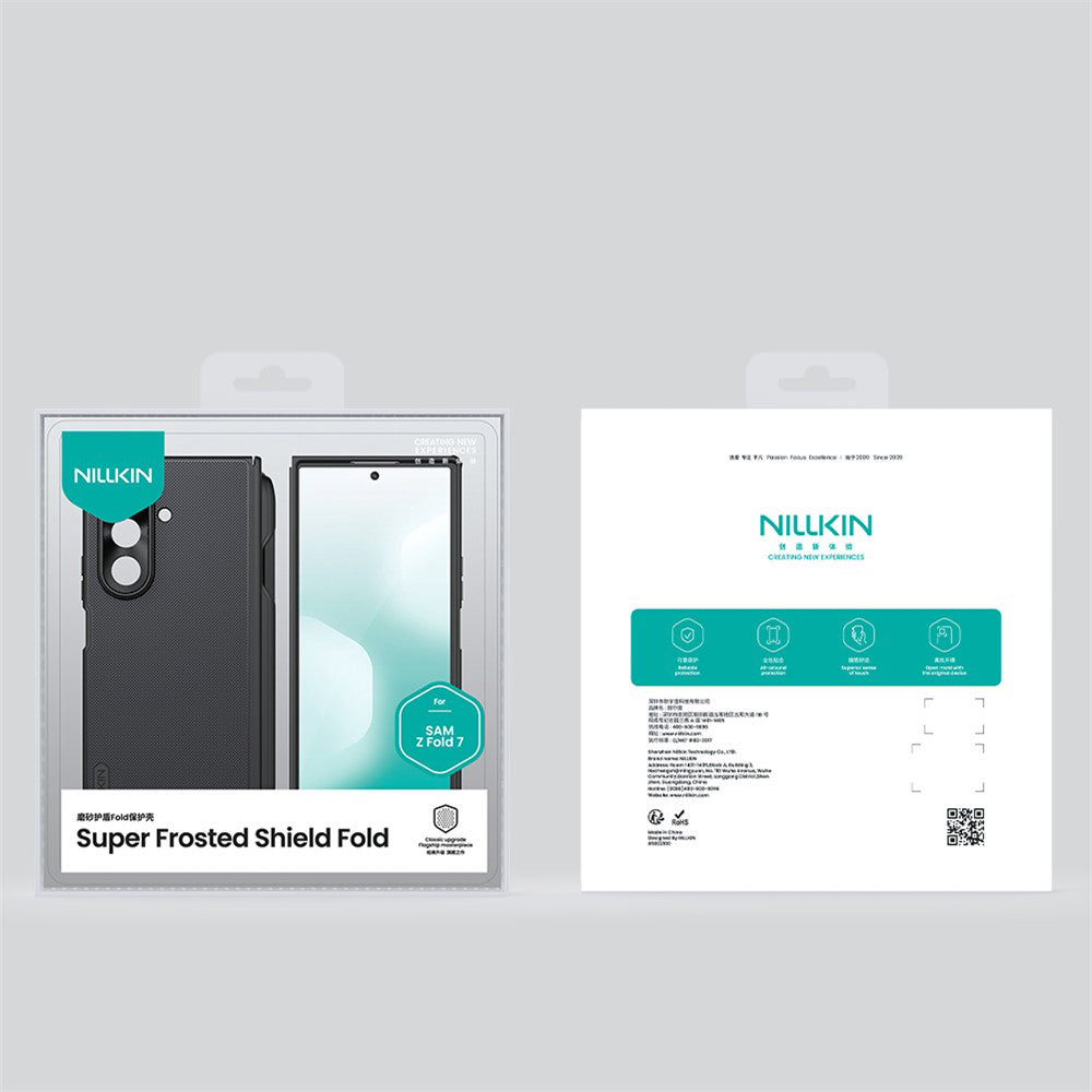 Cover til Samsung Galaxy Z Fold7 F966, Nillkin, Super Frosted Shield med penneholder, sort