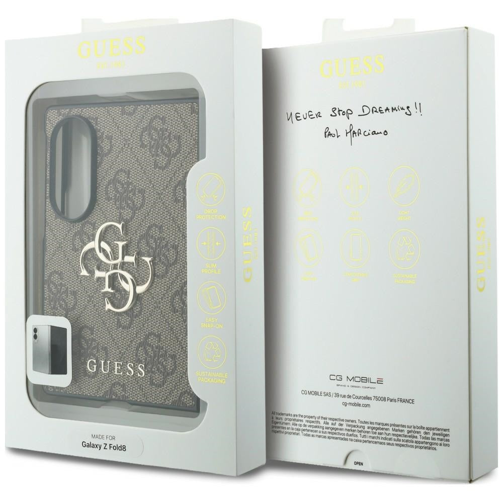 Cover til Samsung Galaxy Z Fold8 F971, Guess, 4G Big Logo, Brun