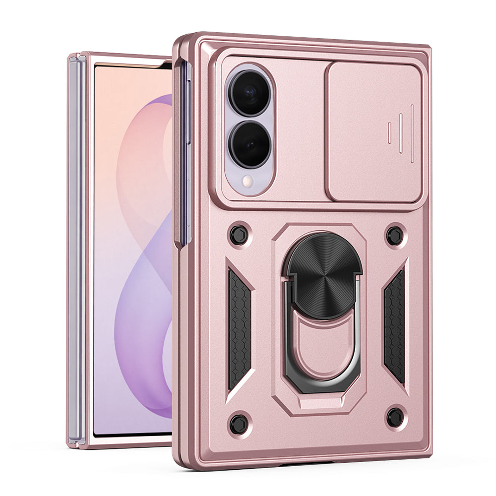 Cover til Samsung Galaxy Z Fold8 F971, Techsuit, CamShield, Lyserød Guld