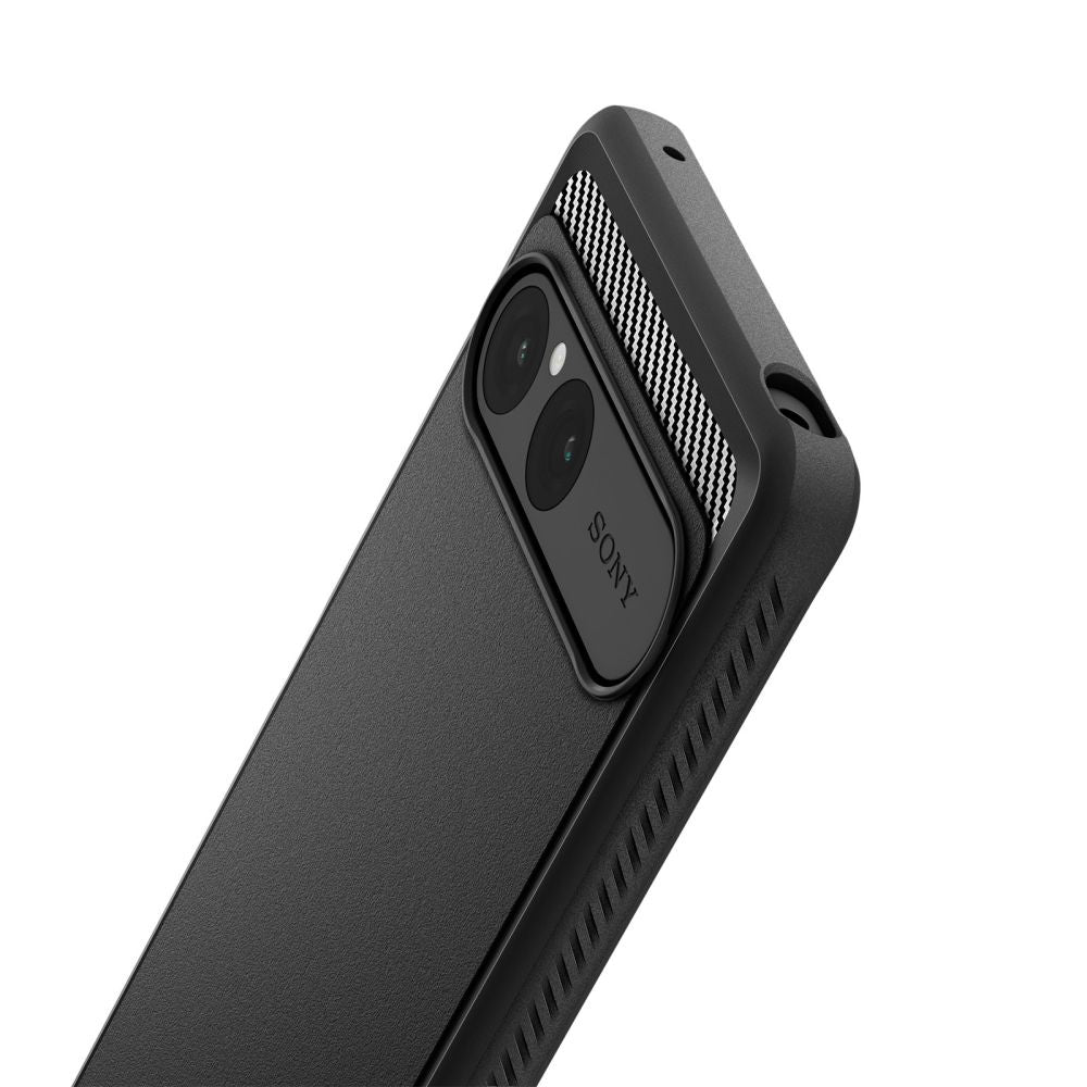 Cover til Sony Xperia 10 VII, Spigen, Rugged Armor, Sort ACS09592