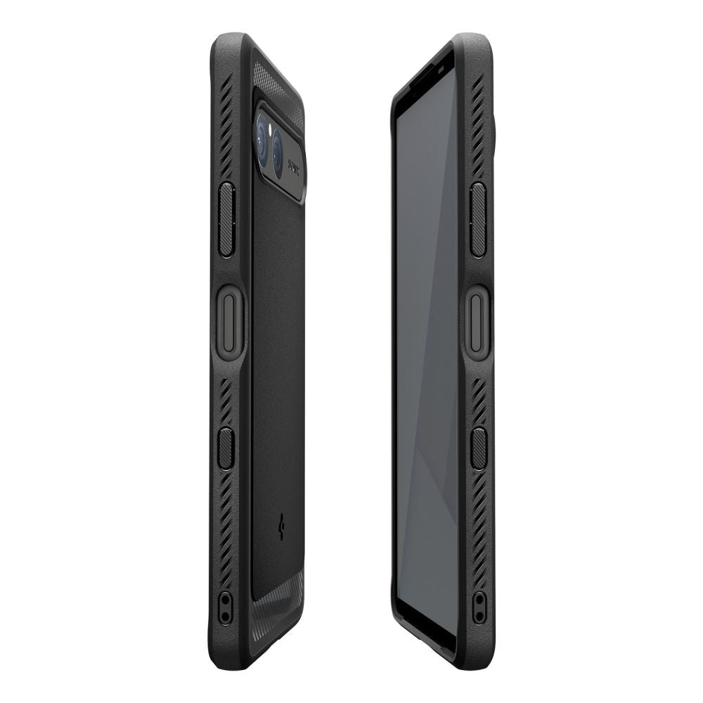 Cover til Sony Xperia 10 VII, Spigen, Rugged Armor, Sort ACS09592