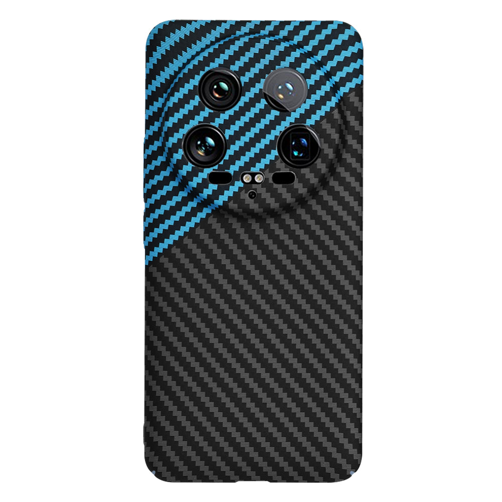 Cover til Xiaomi 14 Ultra, Techsuit, Carbonite FiberShell, Sort Blå