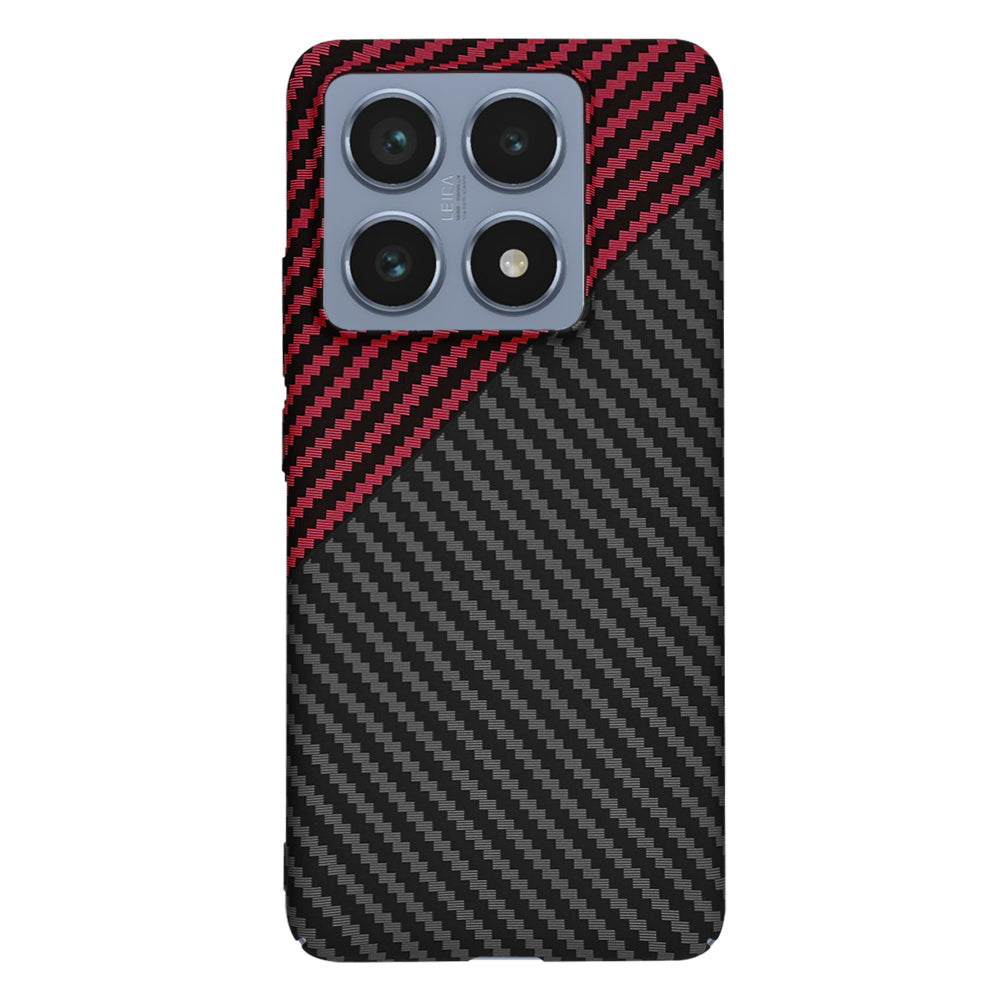Cover til Xiaomi 14T Pro, Techsuit, Carbonite FiberShell, Sort Rød