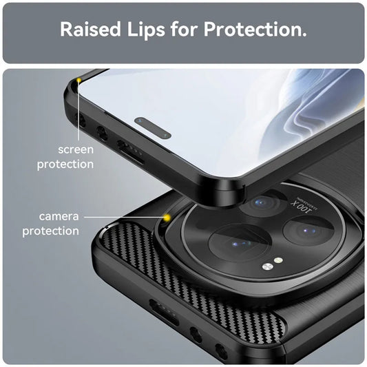 Cover til Xiaomi 15 Pro, Techsuit, Carbon, Sort