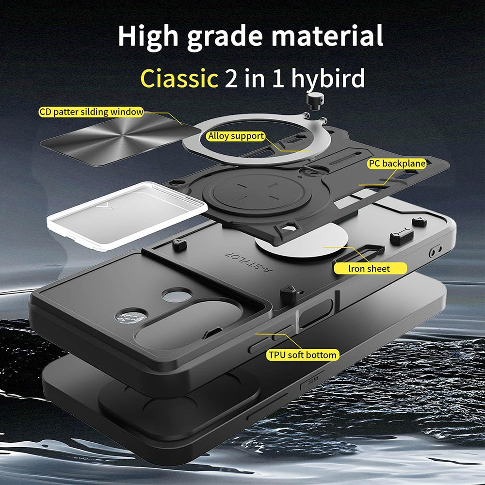 Cover til Xiaomi 15T Pro, Techsuit, CamGuard Pro, Sort