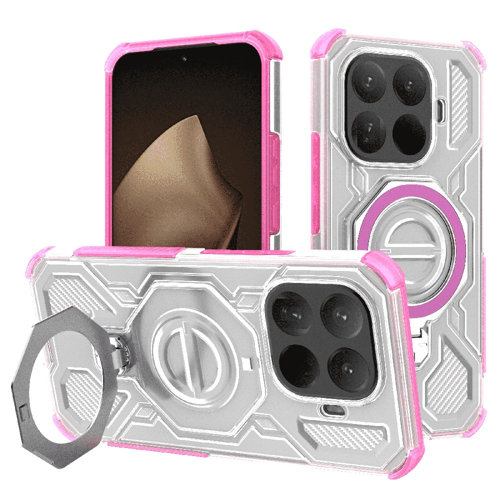 Etui til Xiaomi 15T Pro, Techsuit, Carbon Shield Pro, Pink