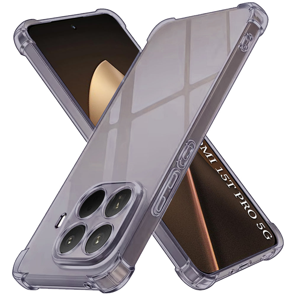 Cover til Xiaomi 15T Pro, Techsuit, Stødsikker Klar, Røgfarvet