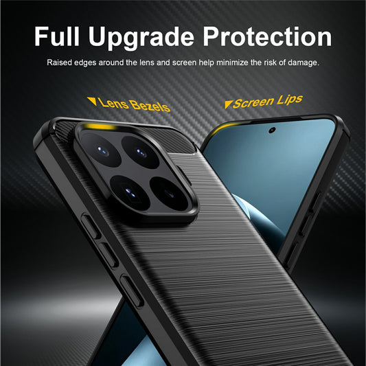 Cover til Xiaomi 17T Pro, Techsuit, Carbon, Sort