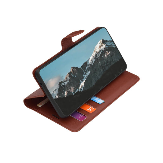 Cover til Xiaomi 17T, Techsuit, Leather Folio, Brun