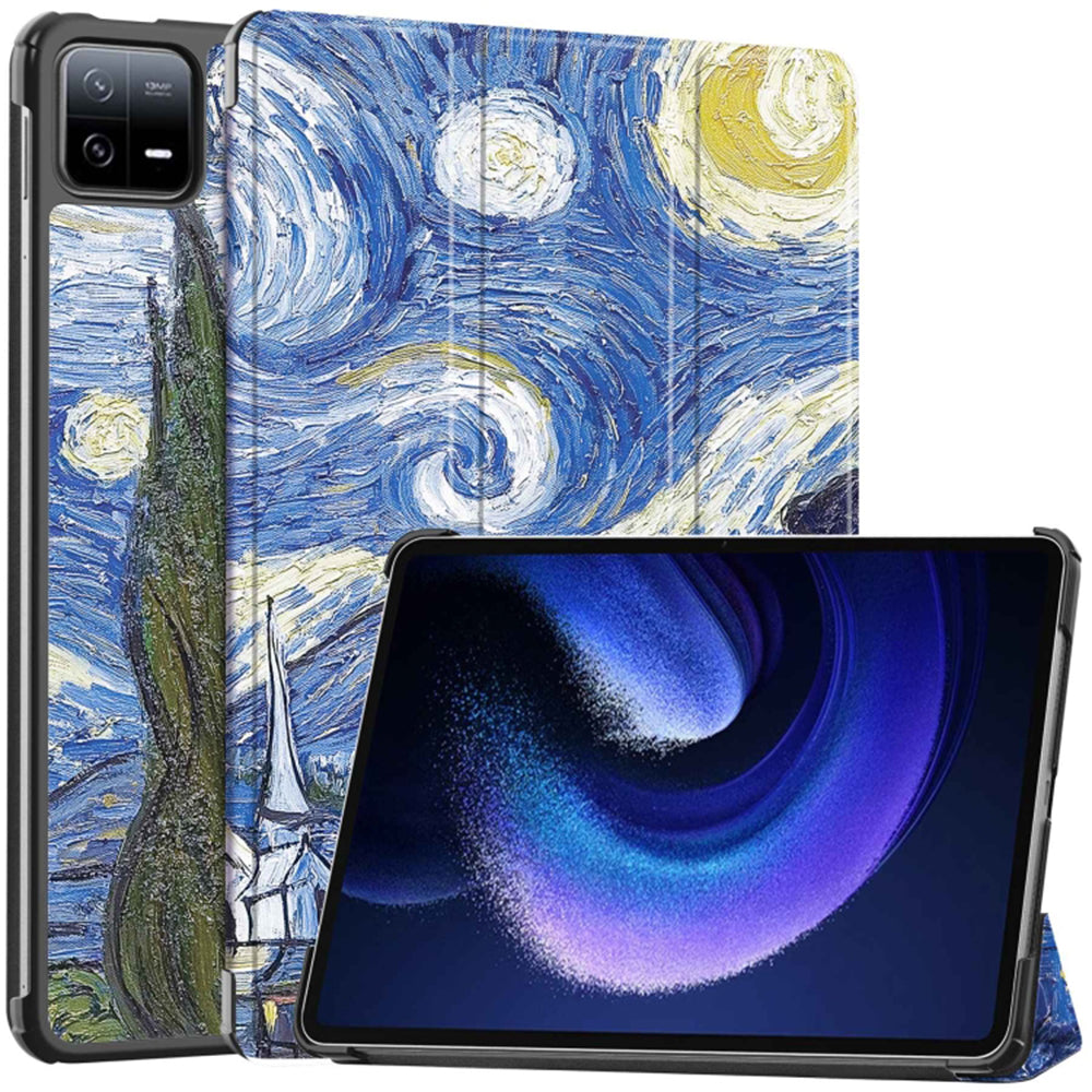 Cover til Xiaomi Pad 6 / 6 Pro, Techsuit, FoldPro Starry Night, Multicolor