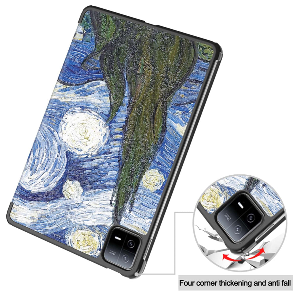 Cover til Xiaomi Pad 6 / 6 Pro, Techsuit, FoldPro Starry Night, Multicolor