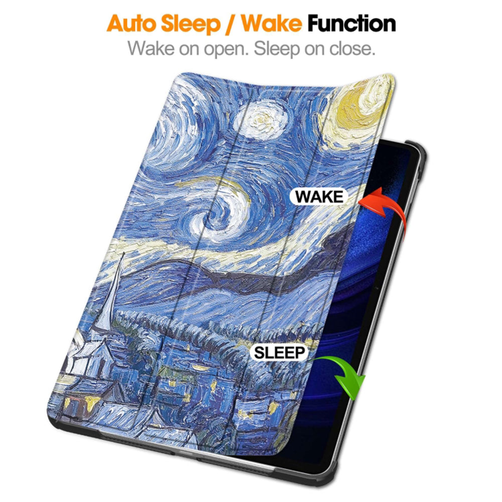 Cover til Xiaomi Pad 6 / 6 Pro, Techsuit, FoldPro Starry Night, Multicolor