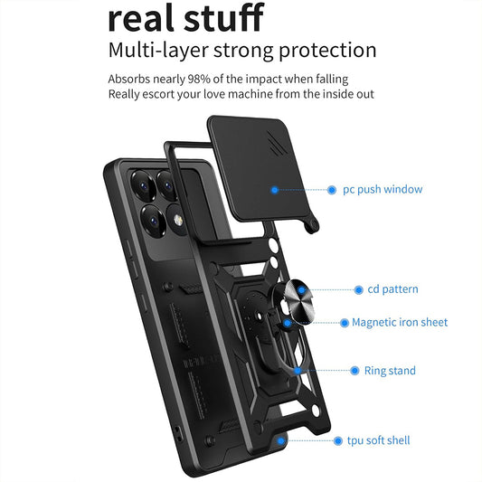Cover til Xiaomi Poco F6 Pro, Techsuit, CamShield, Grøn
