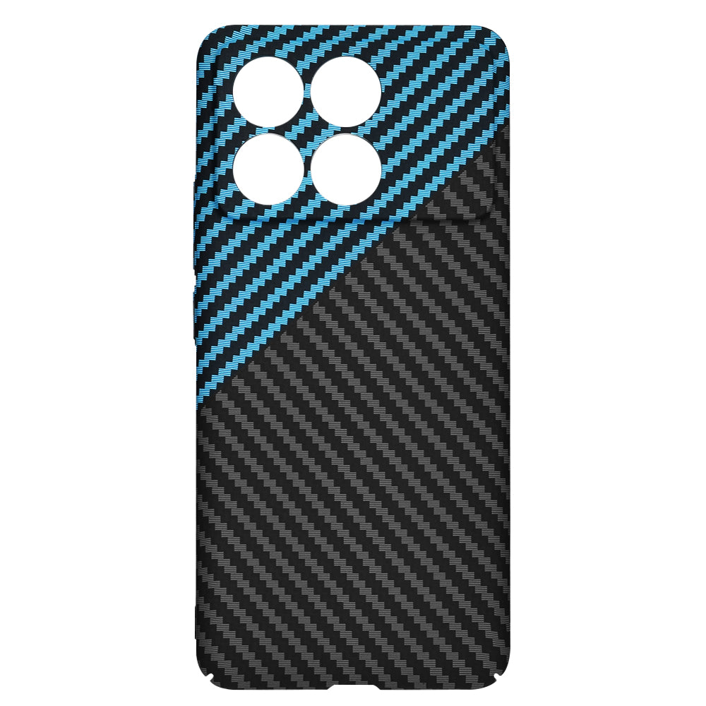 Cover til Xiaomi Poco F6 Pro, Techsuit, Carbonite FiberShell, Sort Blå
