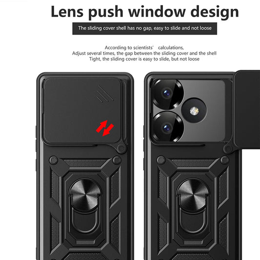 Cover til Xiaomi Poco F6, Techsuit, CamShield, Lyserød