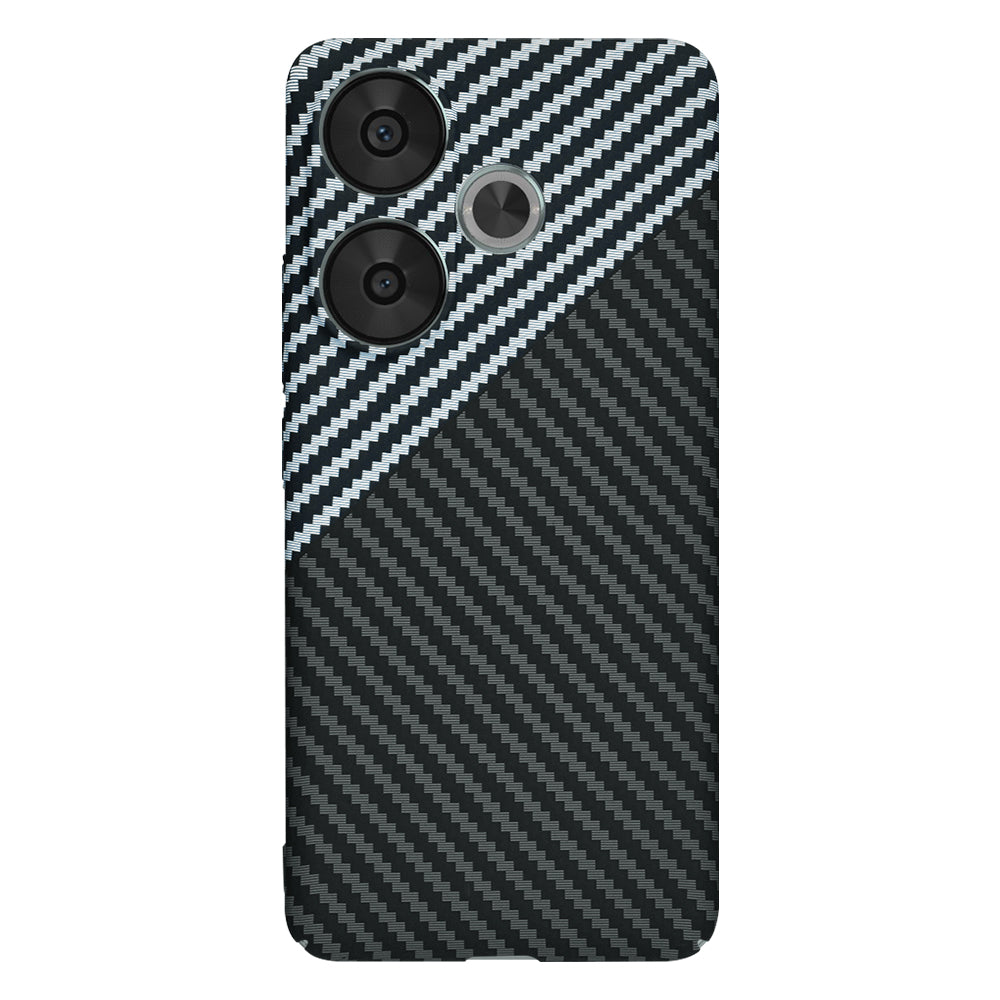 Cover til Xiaomi Poco F6, Techsuit, Carbonite FiberShell, Sort Grå