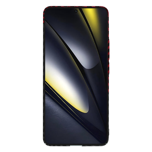 Cover til Xiaomi Poco F6, Techsuit, Carbonite FiberShell, Sort Rød