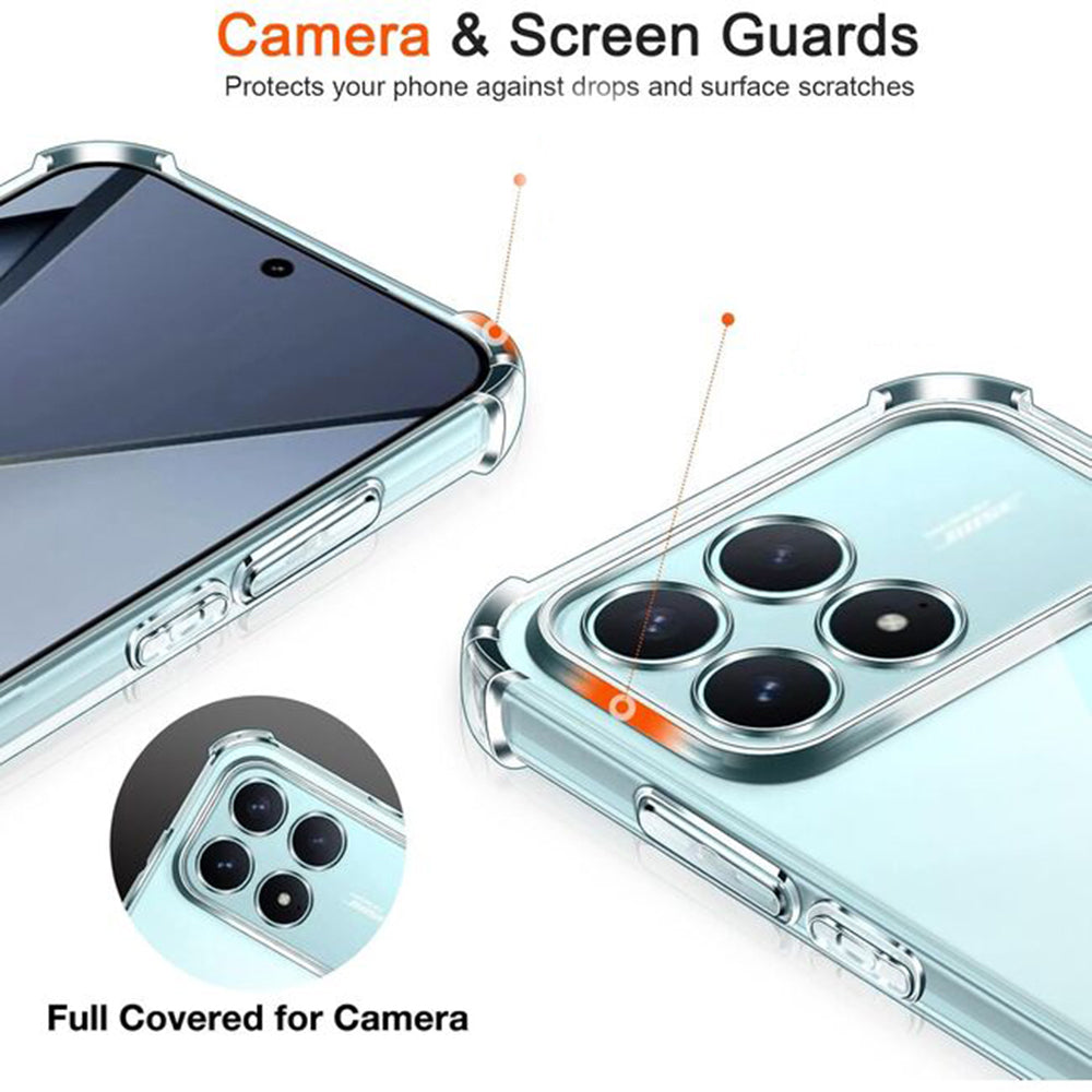 Etui til Xiaomi Poco F8 Ultra, Techsuit, Shockproof Clear, Gennemsigtig
