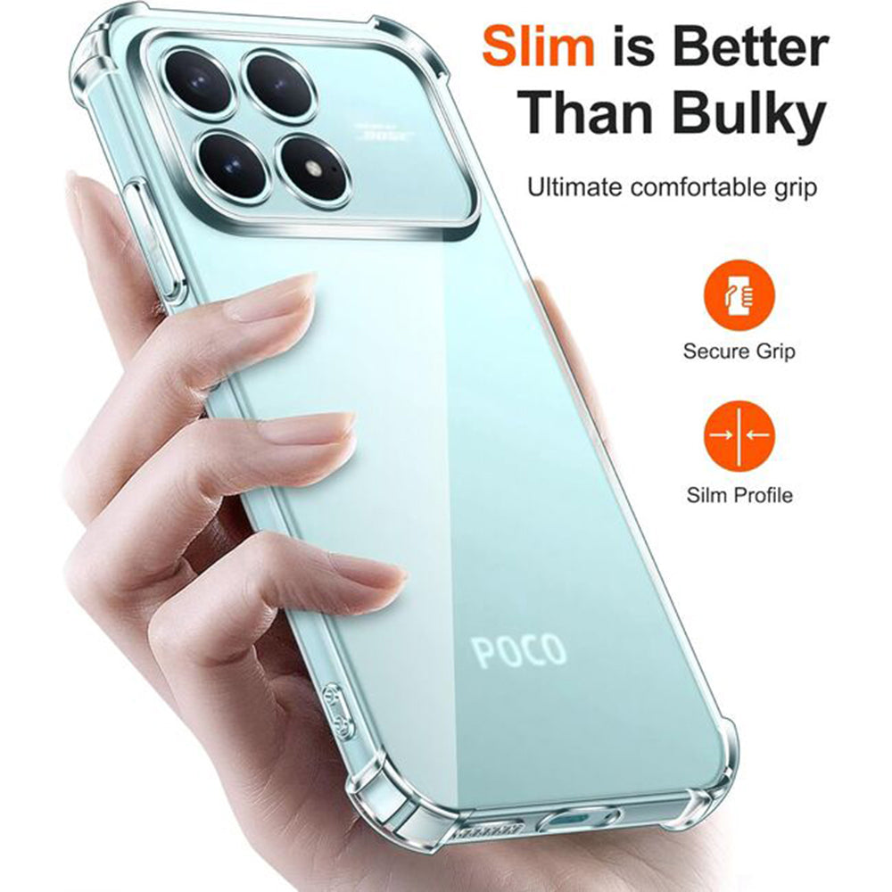 Etui til Xiaomi Poco F8 Ultra, Techsuit, Shockproof Clear, Gennemsigtig