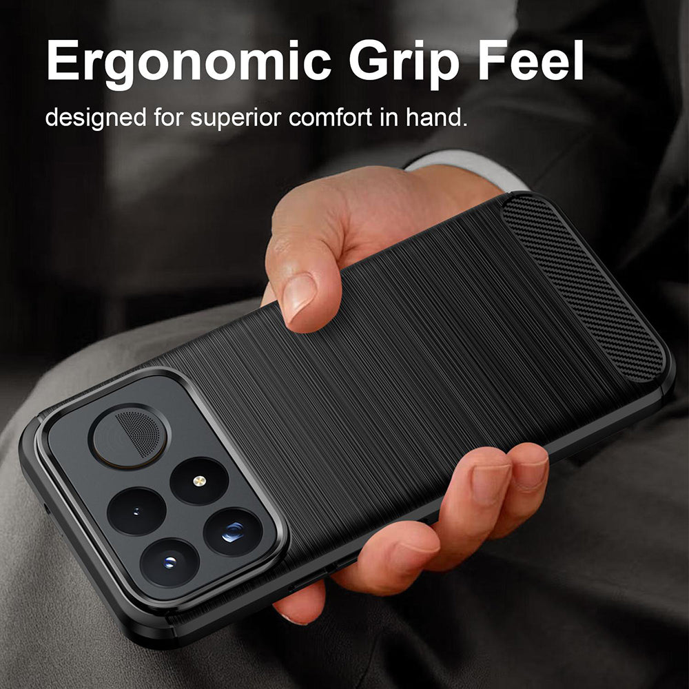 Cover til Xiaomi Poco F9 Pro, Techsuit, Carbon, Sort