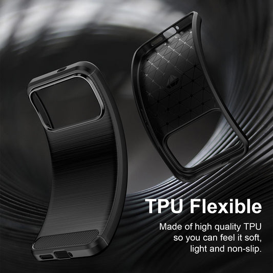 Cover til Xiaomi Poco F9 Ultra, Techsuit, Carbon, sort