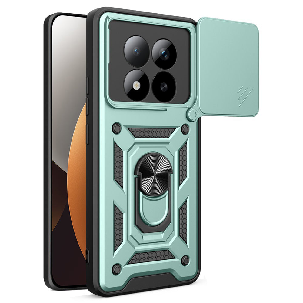 Etui til Xiaomi Poco M8 Pro / Redmi Note 15 Pro+ 5G, Techsuit, CamShield, Grøn