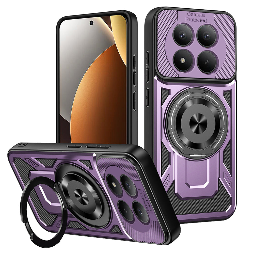 Etui til Xiaomi Poco M8 Pro / Redmi Note 15 Pro+ 5G, Techsuit, RuggedCam, Lilla