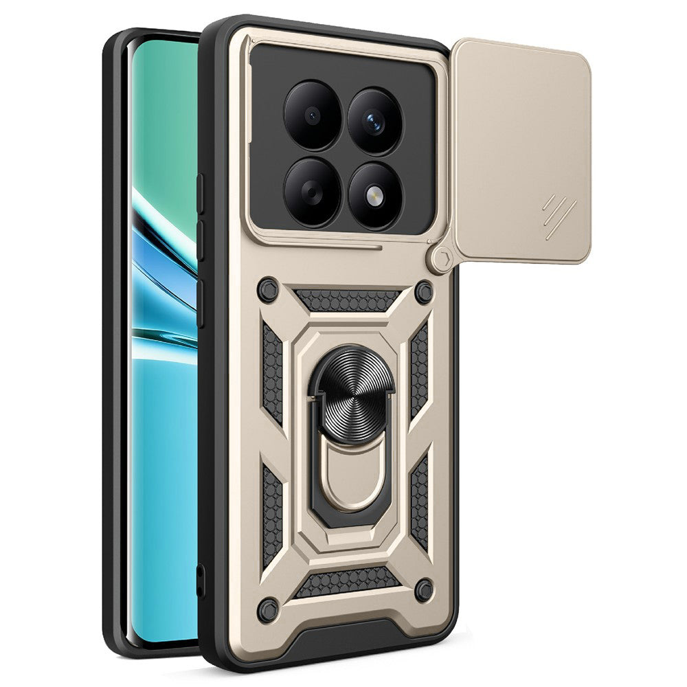 Etui til Xiaomi Poco M8 / Redmi Note 15 5G / Note 15 4G, Techsuit, CamShield, Gylden