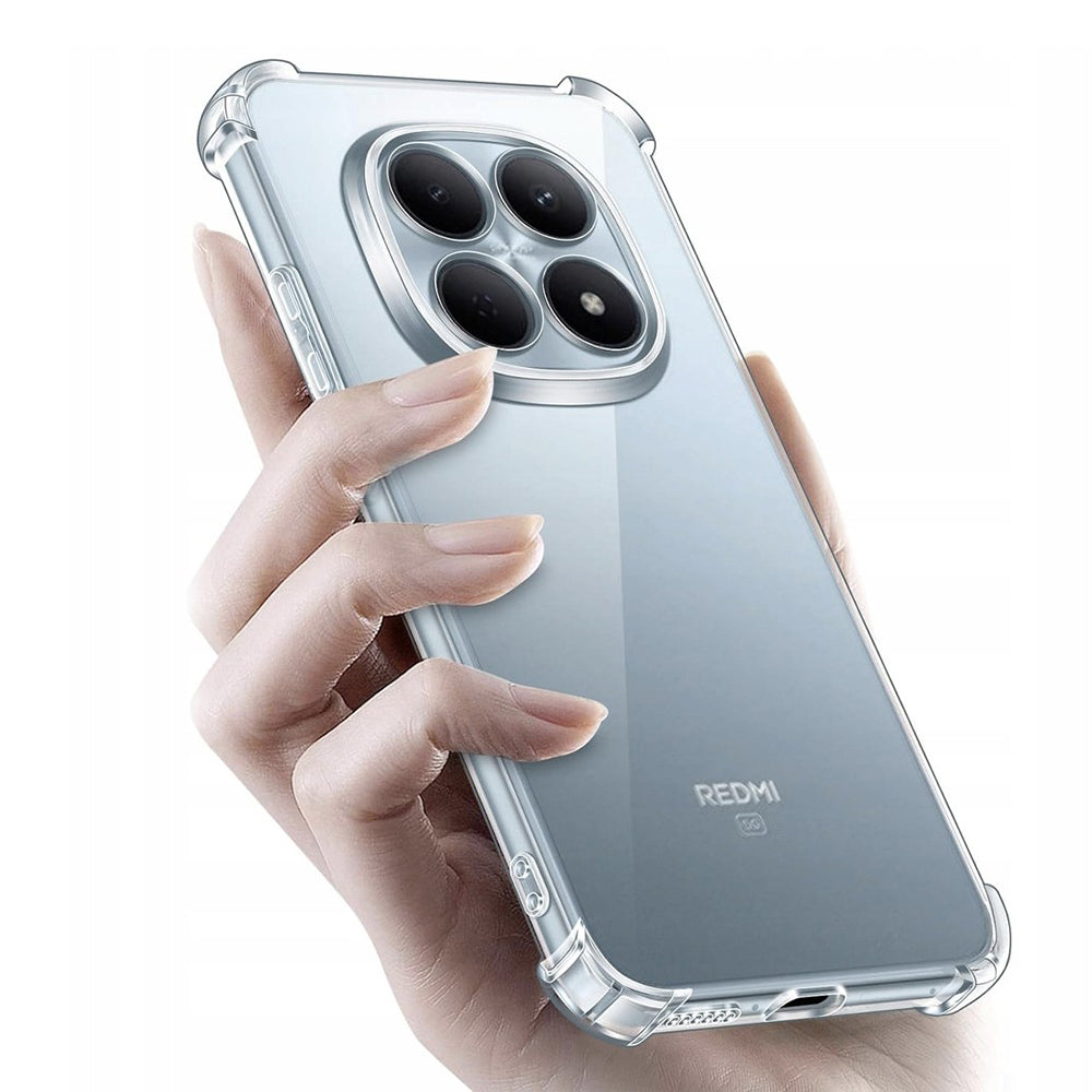 Etui til Xiaomi Poco M8 / Redmi Note 15 5G / Note 15 4G, Techsuit, Stødsikker Klar, Gennemsigtig