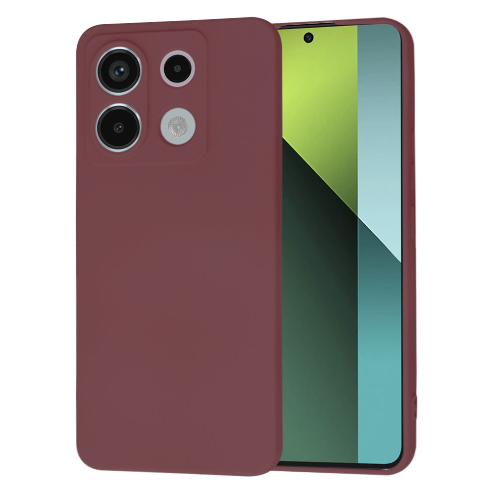Etui til Xiaomi Poco X6 / Redmi Note 13 Pro 5G, Techsuit, SoftFlex, Kirsebærrød