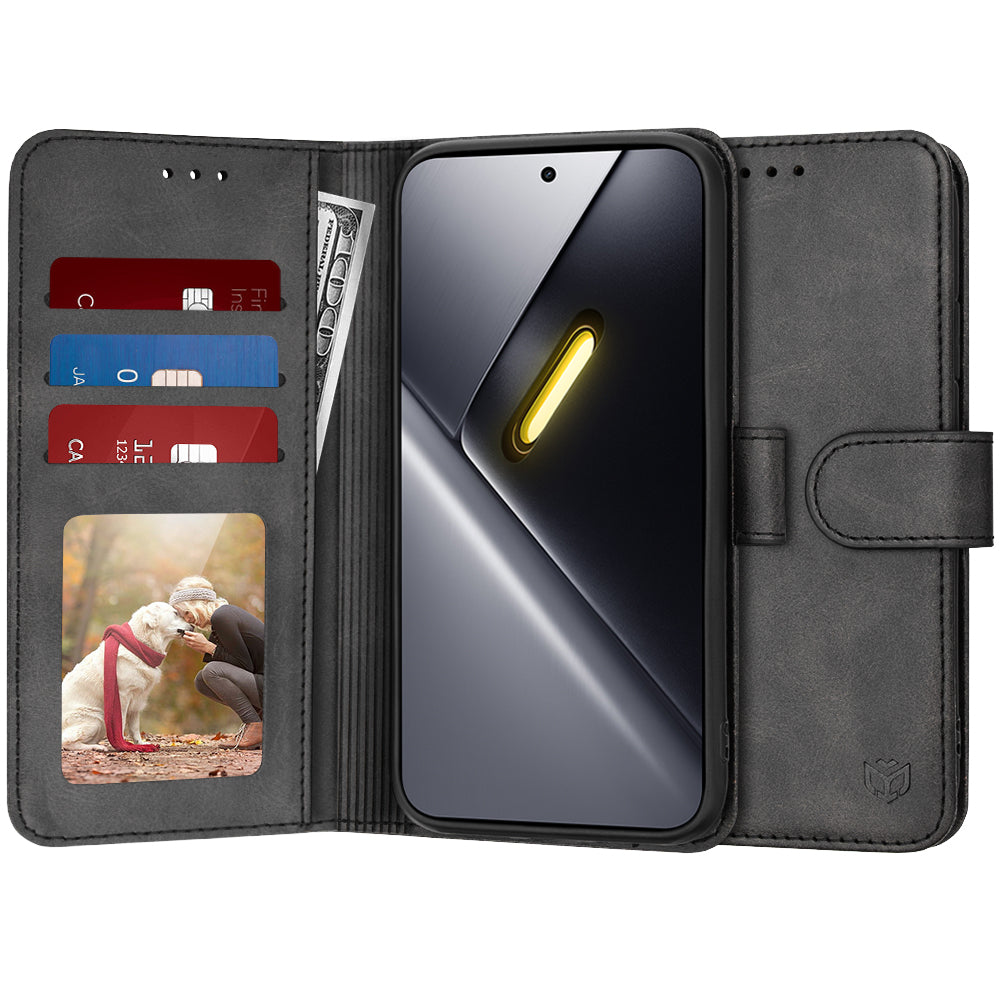 Etui til Xiaomi Poco X8 Pro Max, Techsuit, Diary Book, Sort