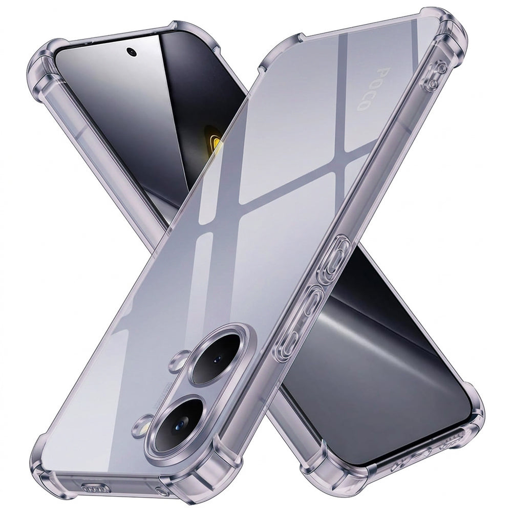 Cover til Xiaomi Poco X8 Pro Max, Techsuit, Stødsikker Klar, Røgfarvet