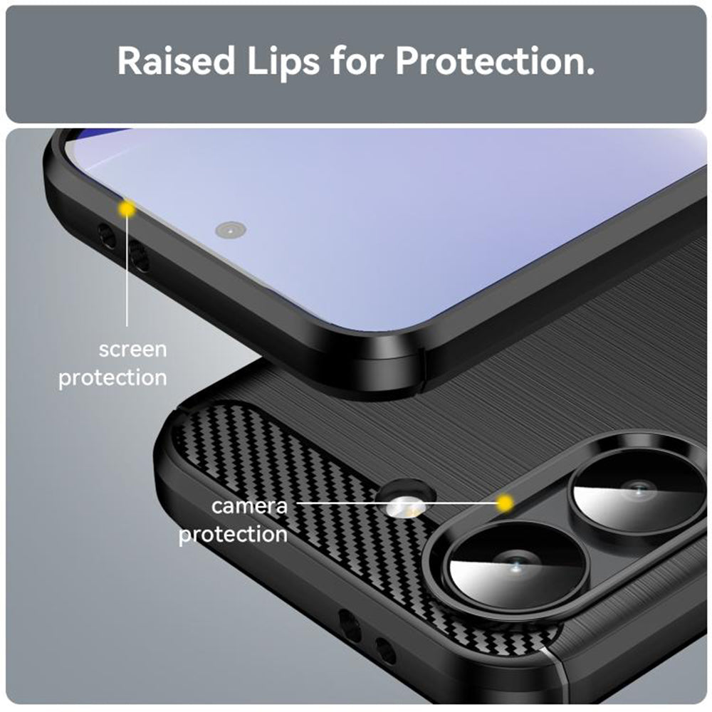 Etui til Xiaomi Poco X8 Pro, Techsuit, Carbon, Sort