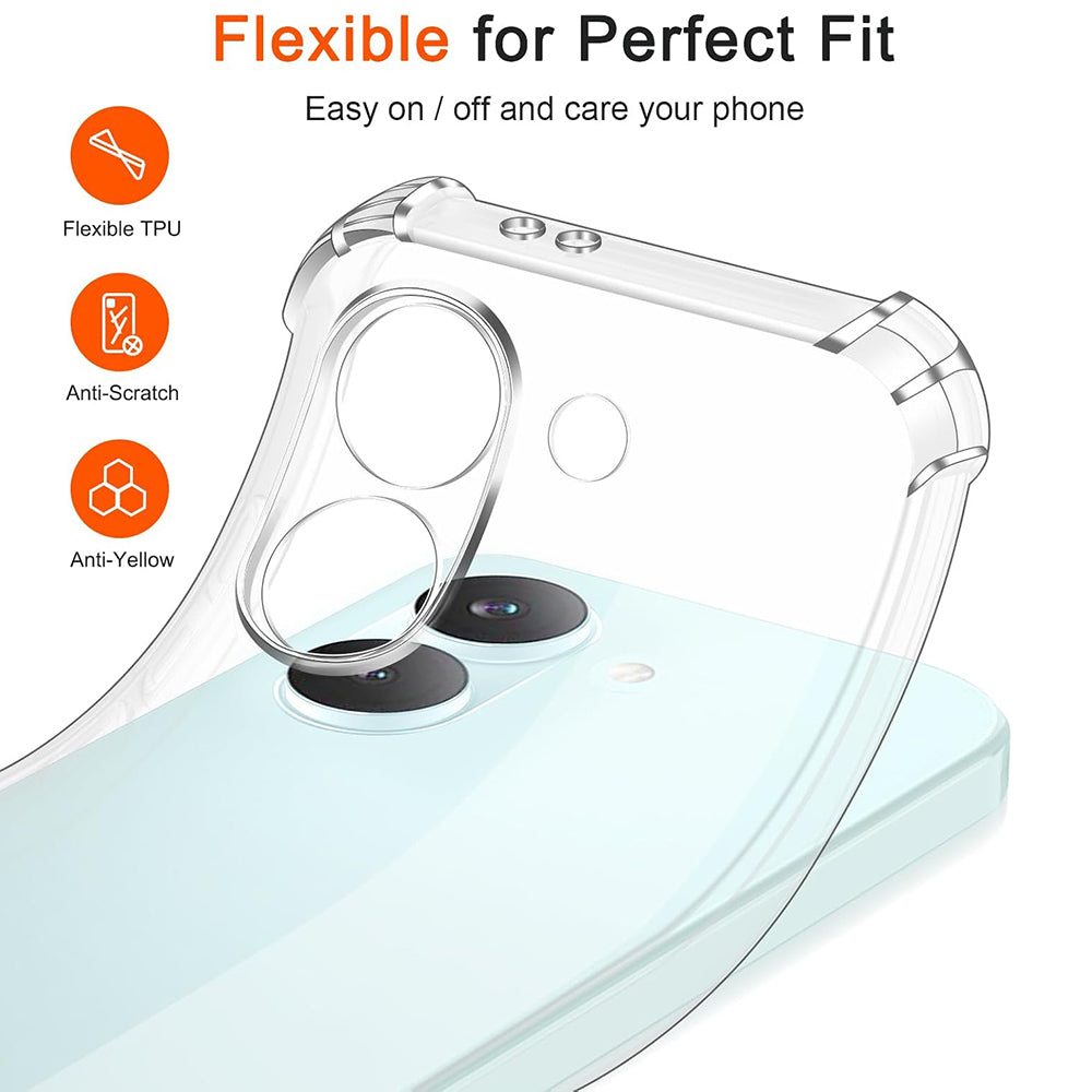 Etui til Xiaomi Poco X8 Pro, Techsuit, Shockproof Clear, Gennemsigtig