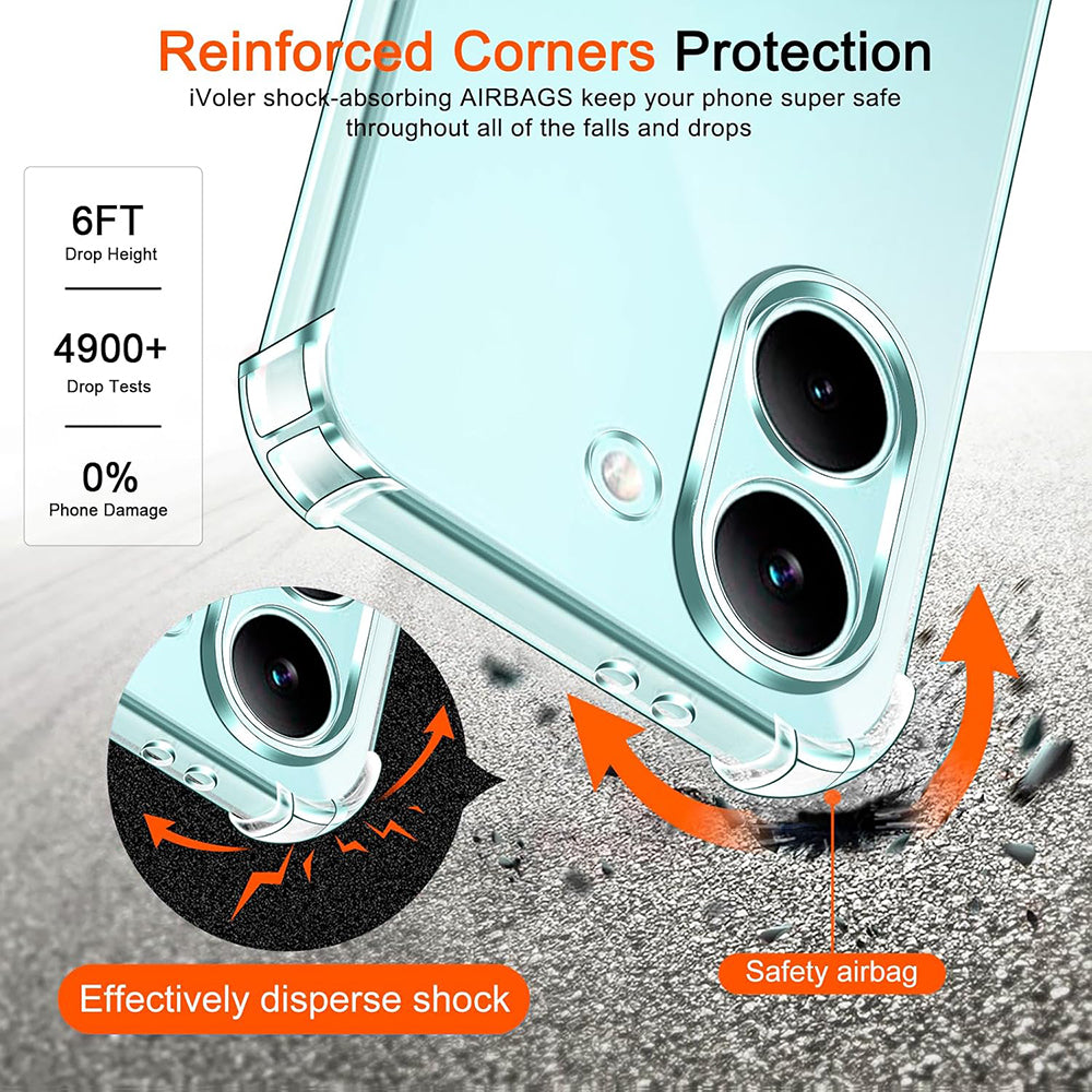 Etui til Xiaomi Poco X8 Pro, Techsuit, Shockproof Clear, Gennemsigtig